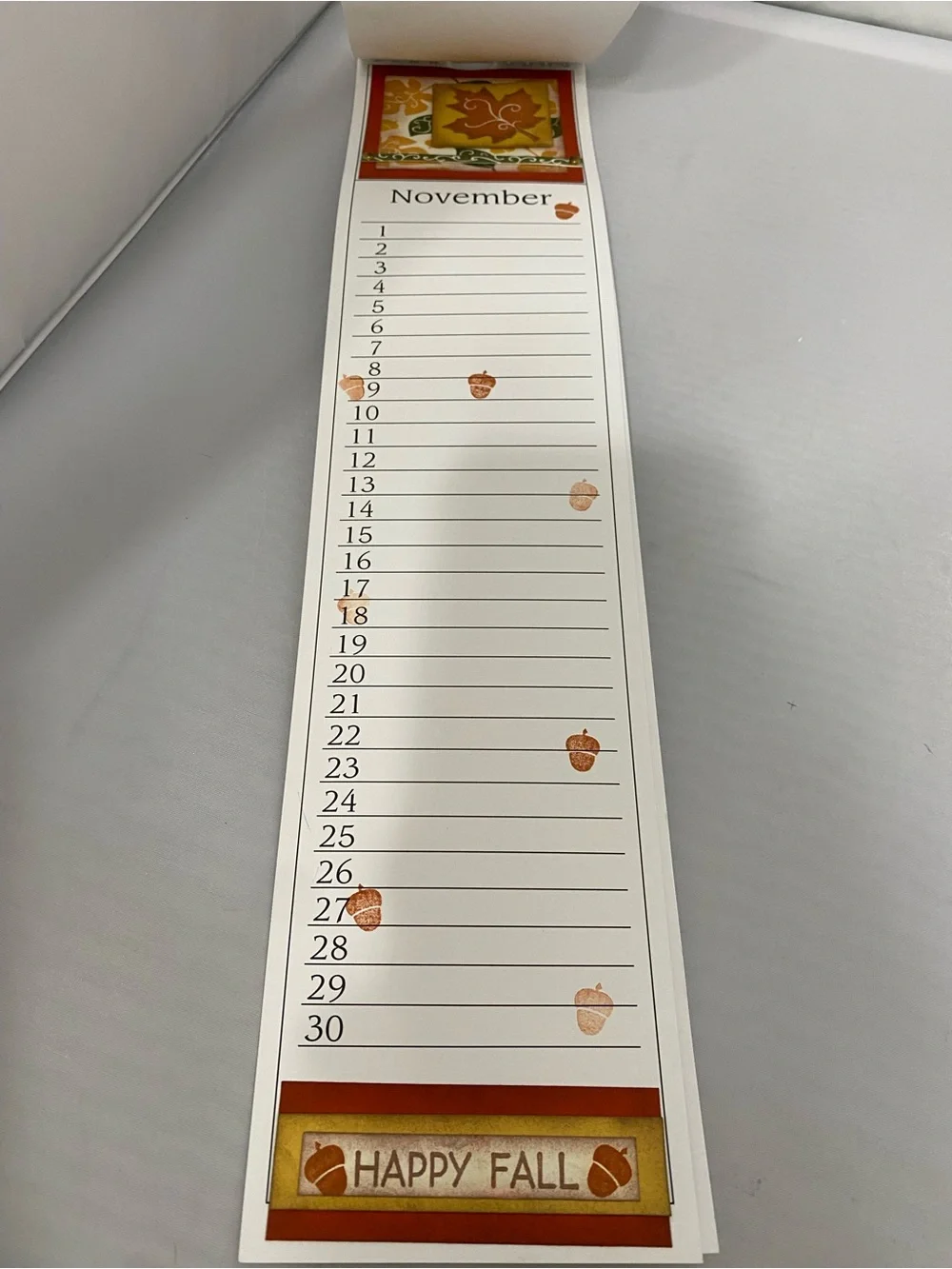 Completed Event Calendar